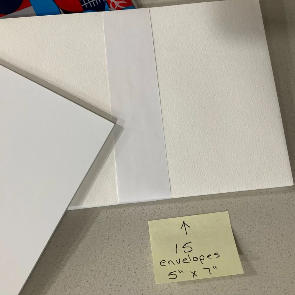HP product set of photo paper and envelopes
